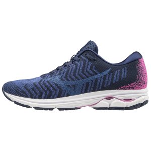 Adidasi Alergare Mizuno Wave Rider Waveknit3 Dama - Albastri